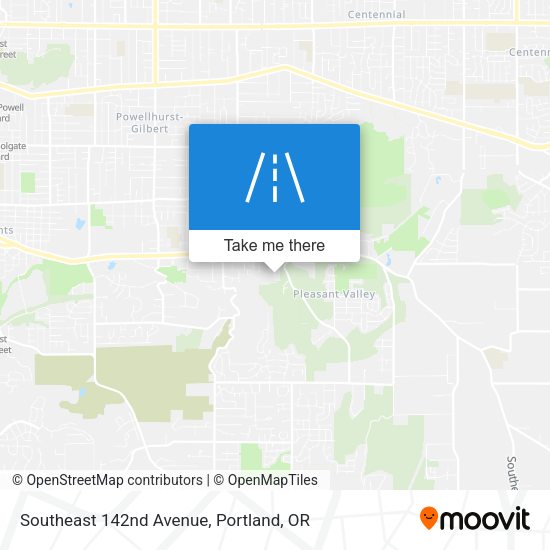 Southeast 142nd Avenue map