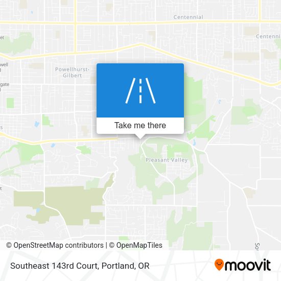 Southeast 143rd Court map