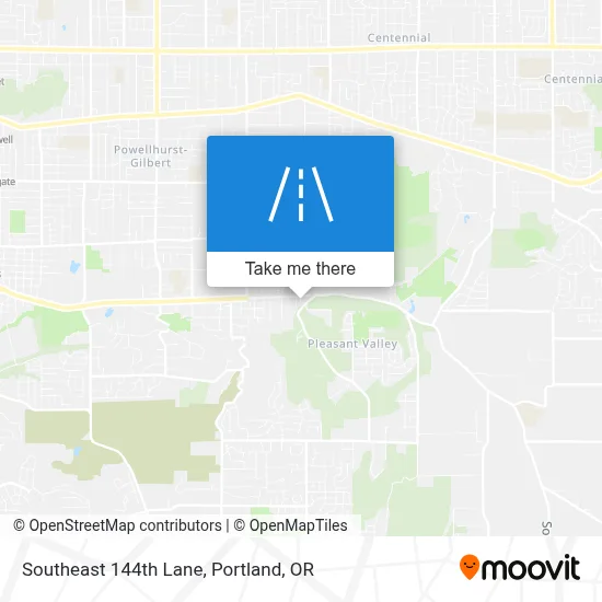 Southeast 144th Lane map