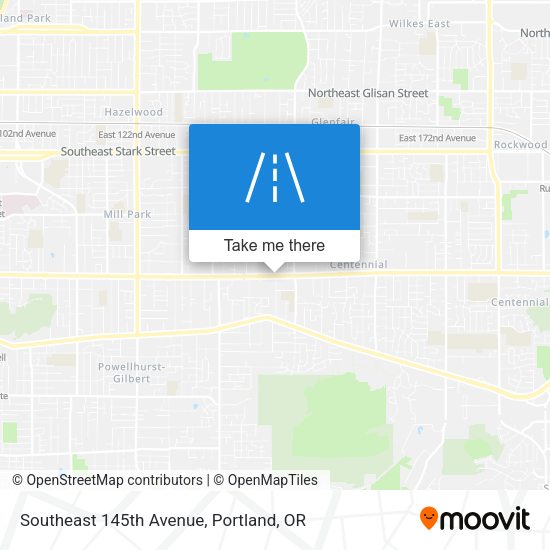 Southeast 145th Avenue map