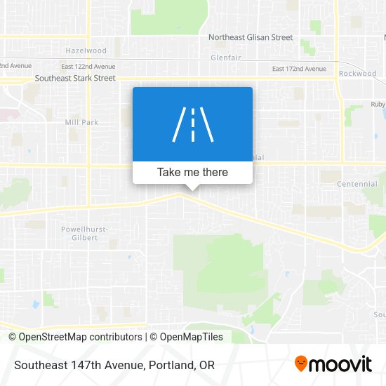 Mapa de Southeast 147th Avenue