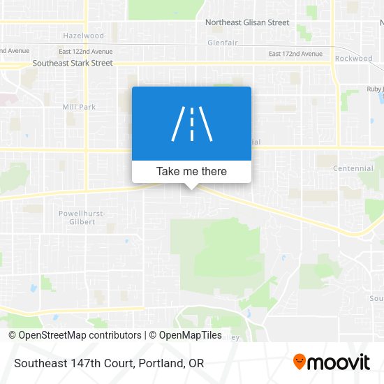 Southeast 147th Court map