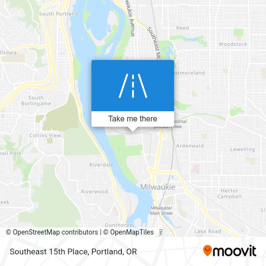 Southeast 15th Place map