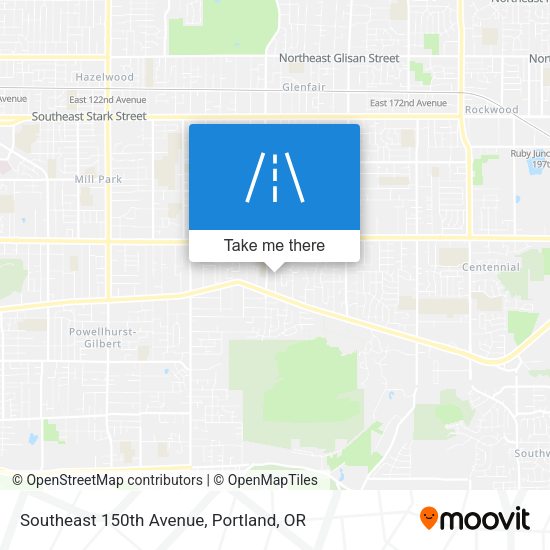 Mapa de Southeast 150th Avenue