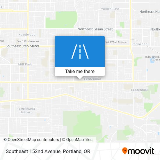 Southeast 152nd Avenue map