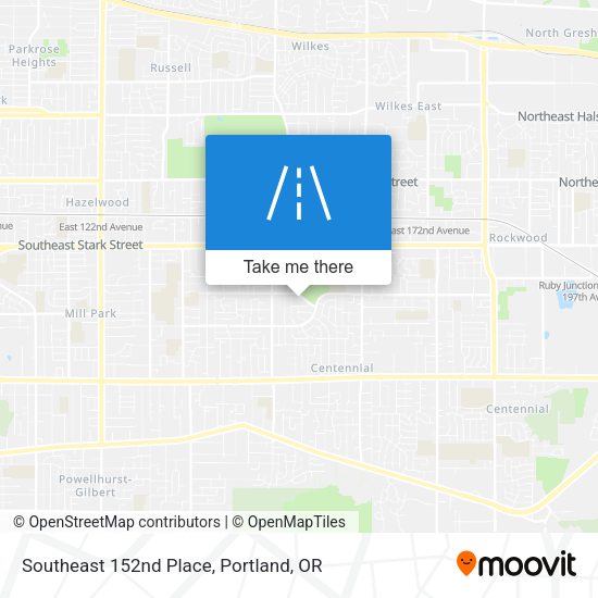 Mapa de Southeast 152nd Place