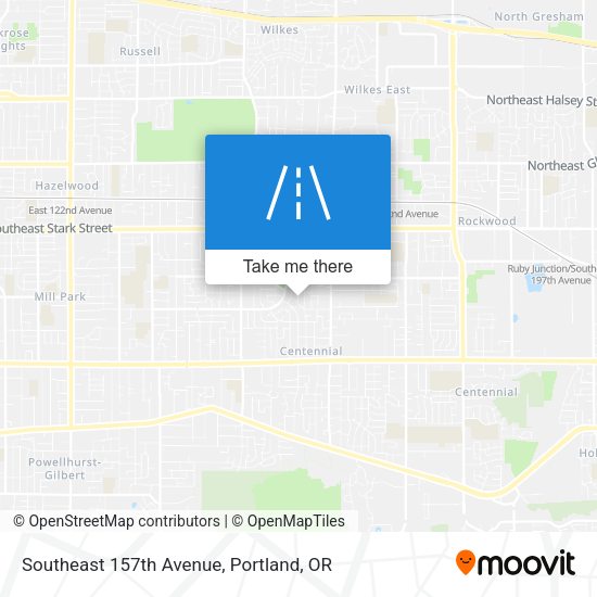 Southeast 157th Avenue map