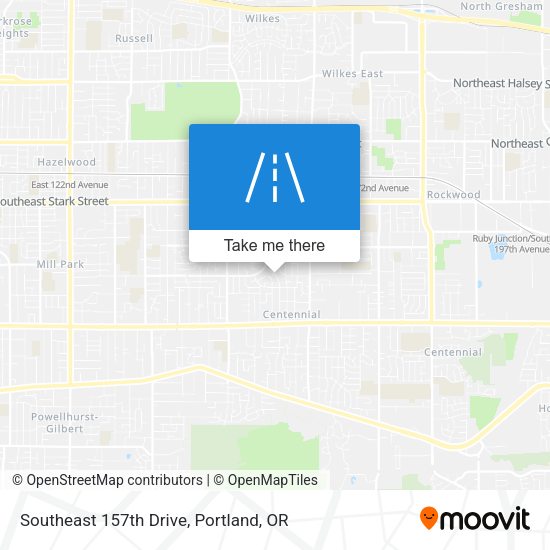 Southeast 157th Drive map