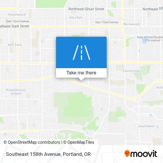 Southeast 158th Avenue map