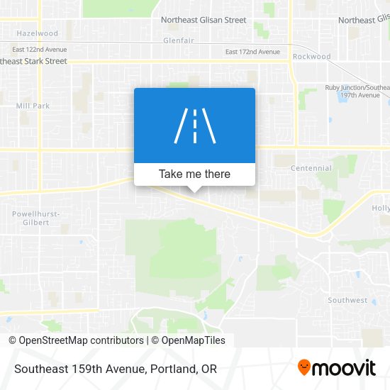 Southeast 159th Avenue map
