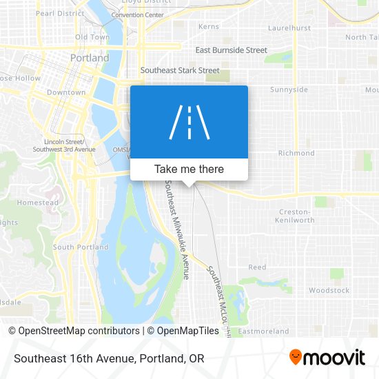Mapa de Southeast 16th Avenue