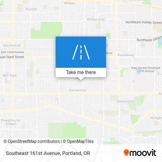 Mapa de Southeast 161st Avenue