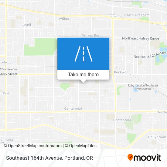 Southeast 164th Avenue map