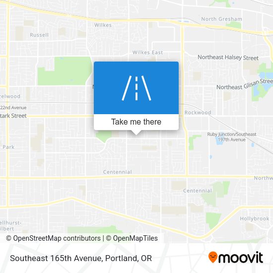 Southeast 165th Avenue map