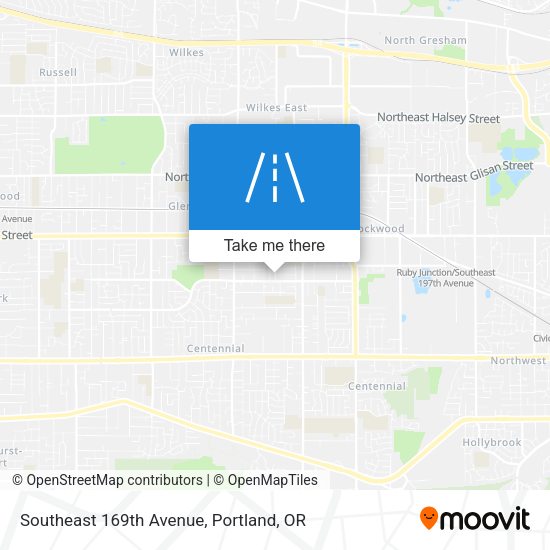 Southeast 169th Avenue map