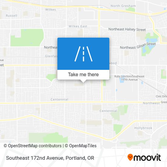 Mapa de Southeast 172nd Avenue