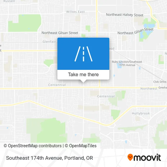Southeast 174th Avenue map