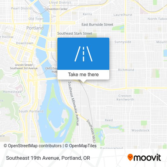 Southeast 19th Avenue map