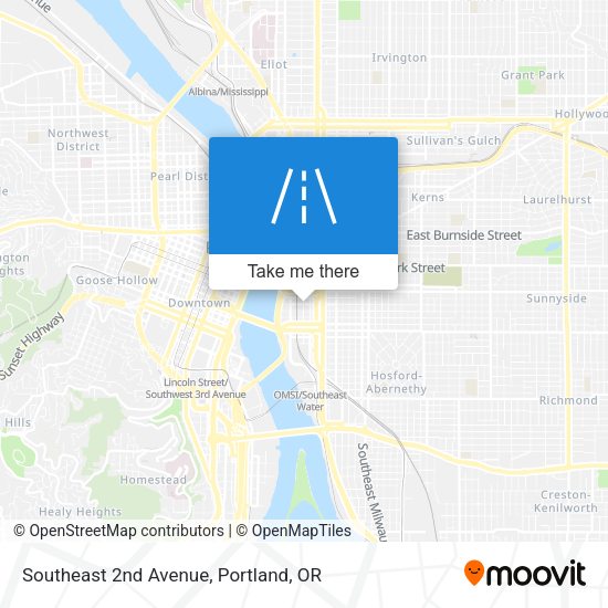 Southeast 2nd Avenue map