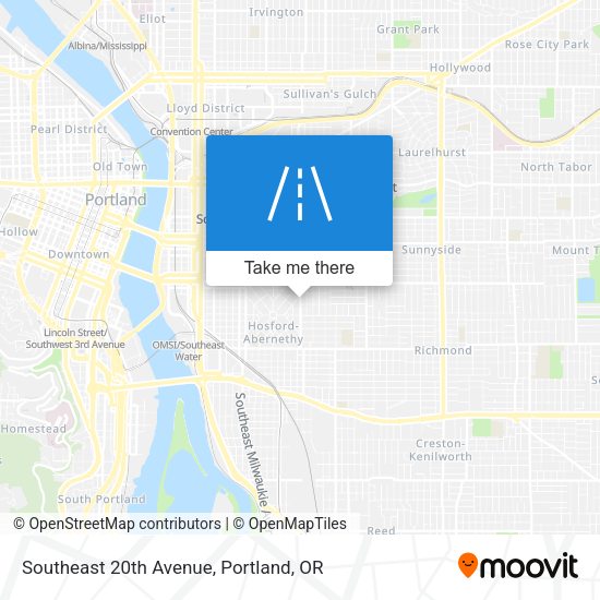 Southeast 20th Avenue map