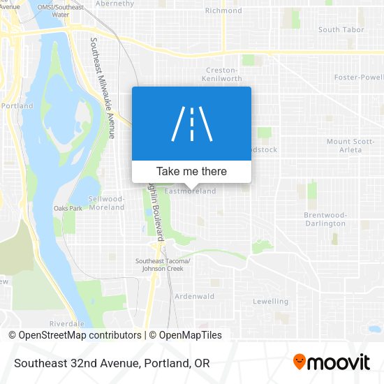 Mapa de Southeast 32nd Avenue