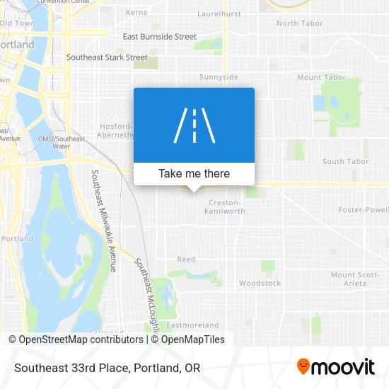 Mapa de Southeast 33rd Place