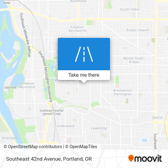 Southeast 42nd Avenue map