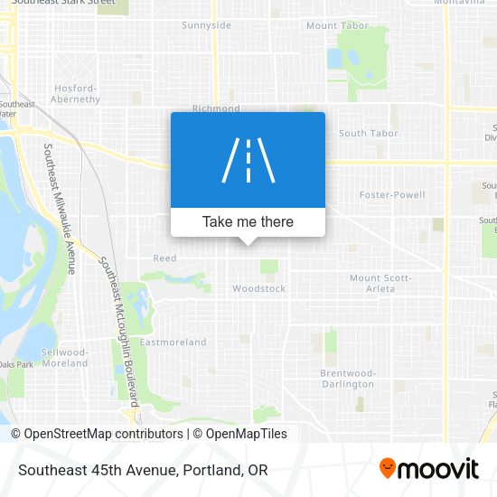 Southeast 45th Avenue map
