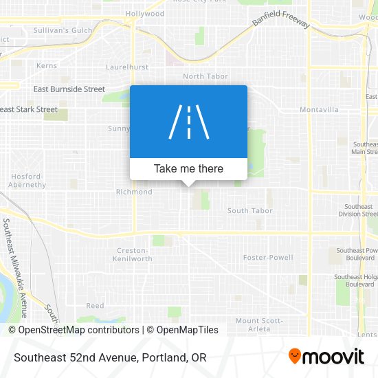 Southeast 52nd Avenue map