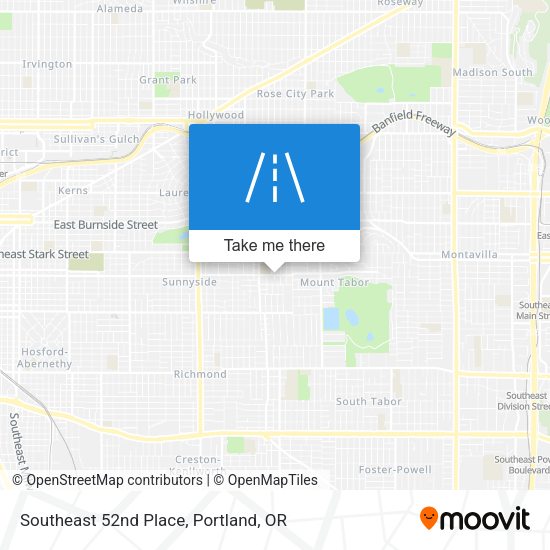 Mapa de Southeast 52nd Place