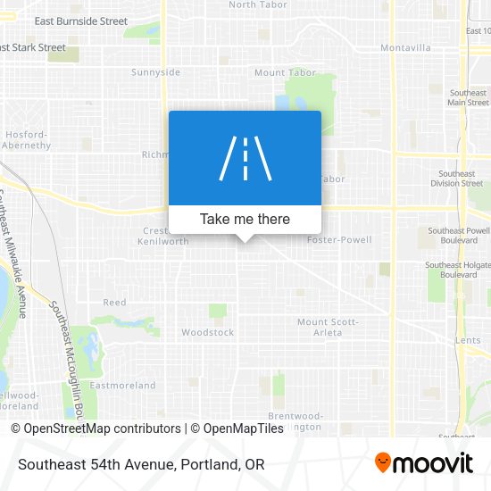 Mapa de Southeast 54th Avenue