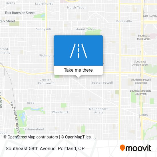 Southeast 58th Avenue map