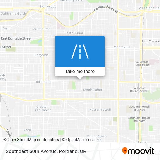 Southeast 60th Avenue map