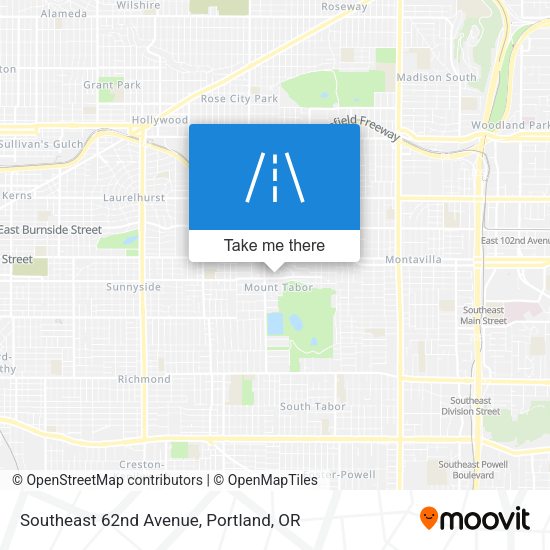 Mapa de Southeast 62nd Avenue