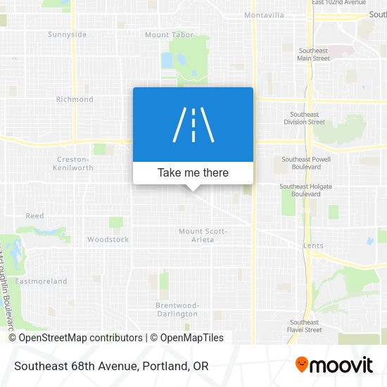 Mapa de Southeast 68th Avenue