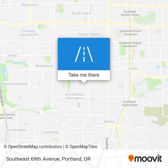 Southeast 69th Avenue map