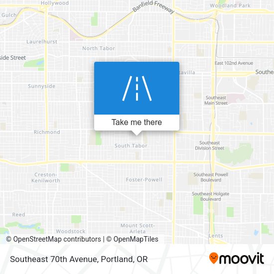 Mapa de Southeast 70th Avenue