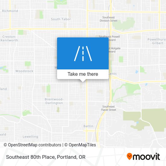 Mapa de Southeast 80th Place