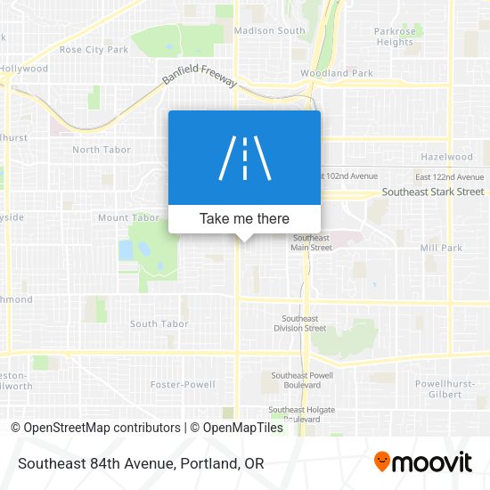 Mapa de Southeast 84th Avenue