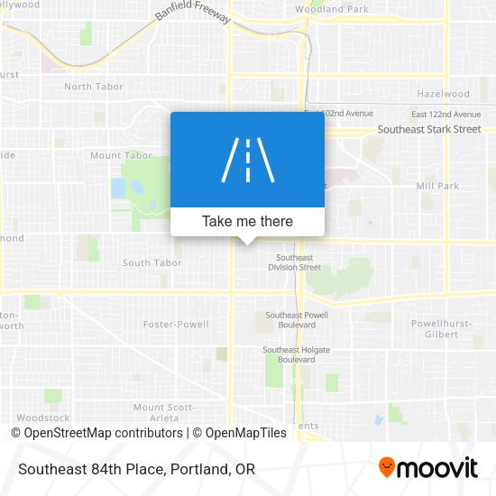 Southeast 84th Place map
