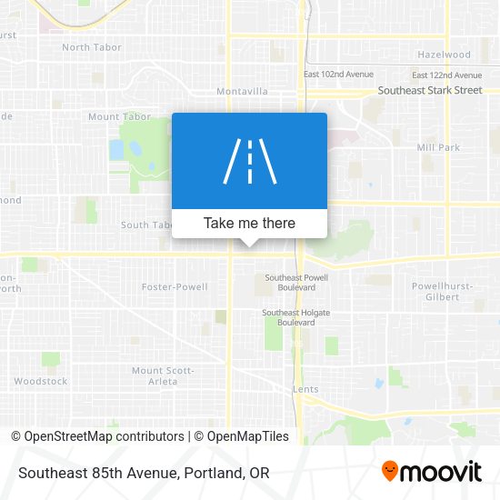 Southeast 85th Avenue map