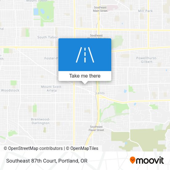 Southeast 87th Court map