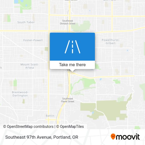Southeast 97th Avenue map