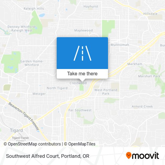 Southwest Alfred Court map