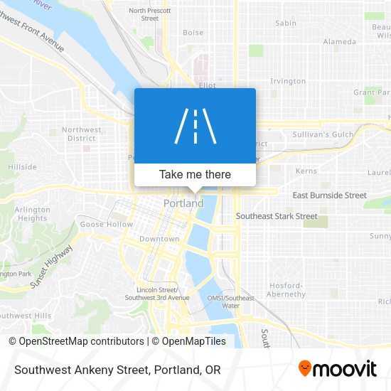 Mapa de Southwest Ankeny Street