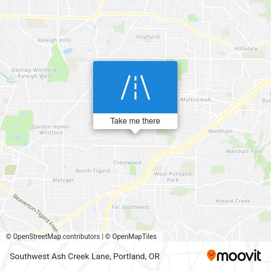 Mapa de Southwest Ash Creek Lane