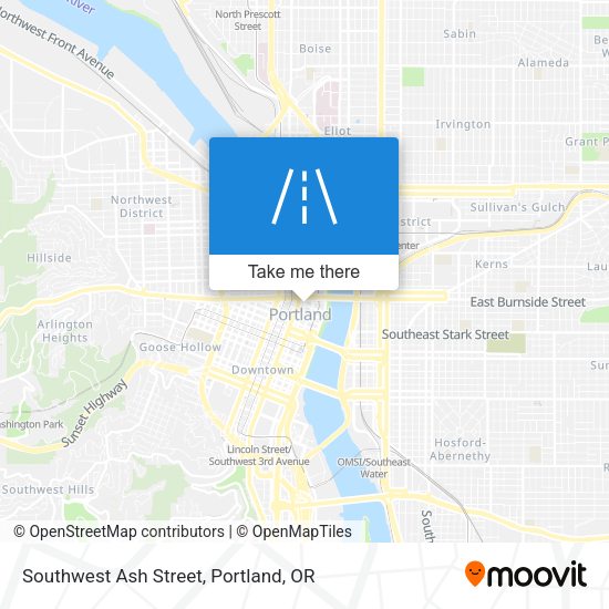 Mapa de Southwest Ash Street