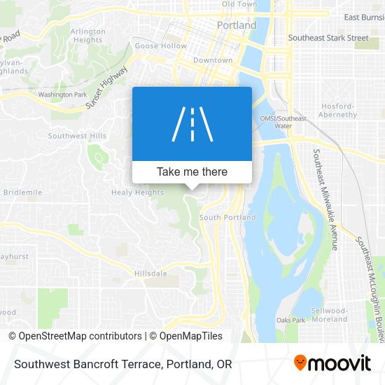 Southwest Bancroft Terrace map