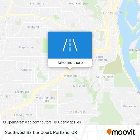 Mapa de Southwest Barbur Court