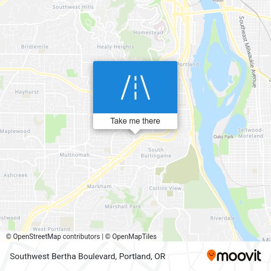Mapa de Southwest Bertha Boulevard